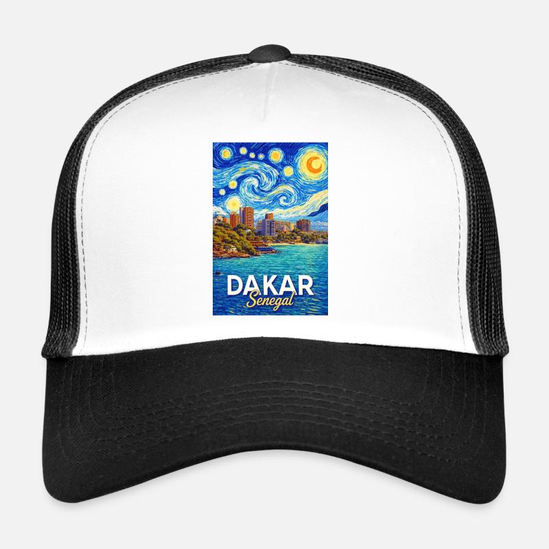 Dakar Senegal Starry Sky Coast Trucker Cap
