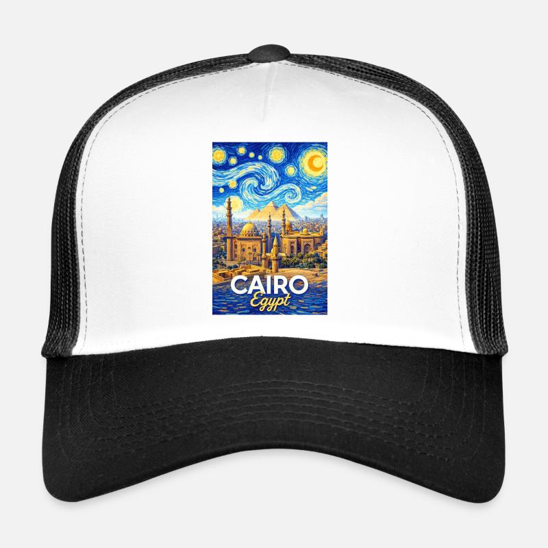 Les Nuits du Caire : Pyramides et étoiles Casquette trucker 