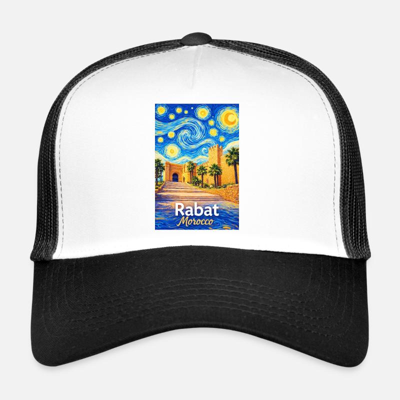 Rabat Maroc Nuit étoilée Casquette trucker 