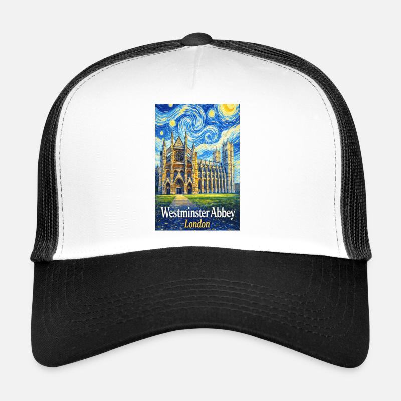 Westminster Abbey Sternennacht Stil Trucker Cap