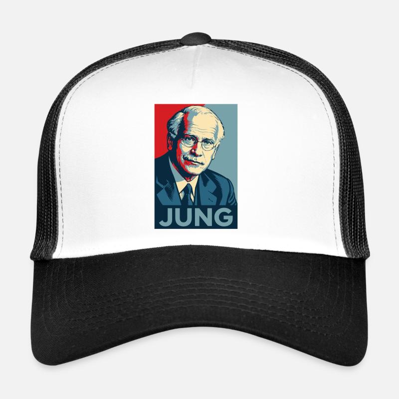 Jung Pop Art Portrait Trucker Cap