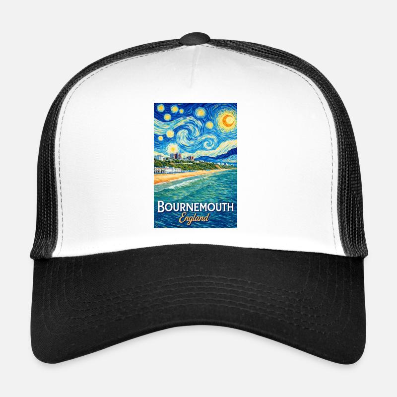Bournemouth, Angleterre, Nuit étoilée Casquette trucker 
