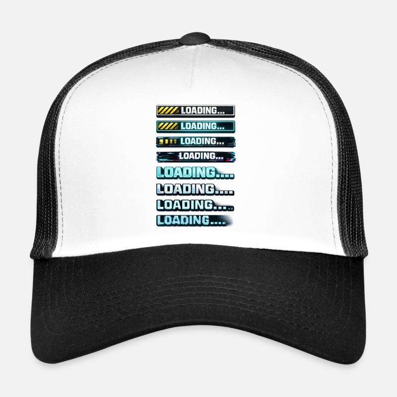 Graphiques de notification de téléchargement néon Casquette trucker 