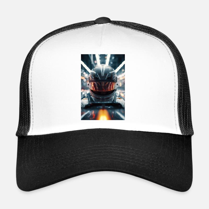 Neon Racer Helm Trucker Cap
