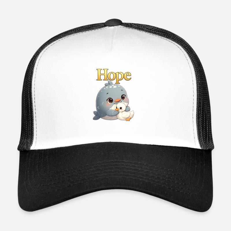 Hope câline : Baleine et poussin Casquette trucker 