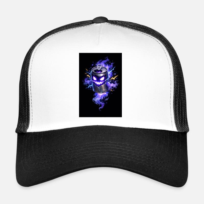Purple Haunted Cannon Halloween Trucker Cap