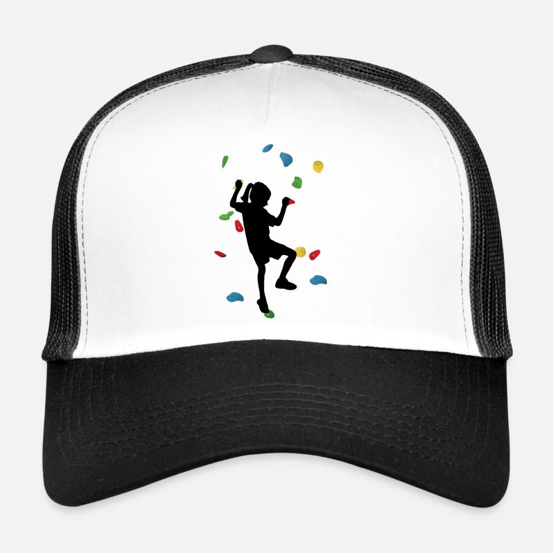 Climbing Wall Girl Trucker Cap