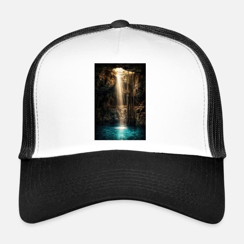 Cave Beams and Azure Pool Trucker Cap
