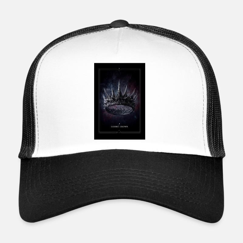 Cosmic Crown: Spiked Nebula Trucker Cap