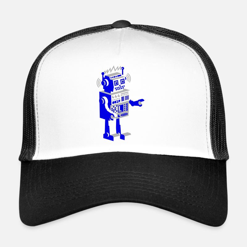 roboter retro robot Trucker Cap