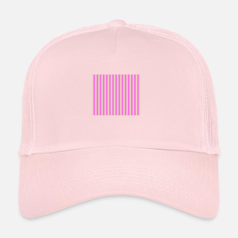 Stripes Beige Rosa Trucker Cap