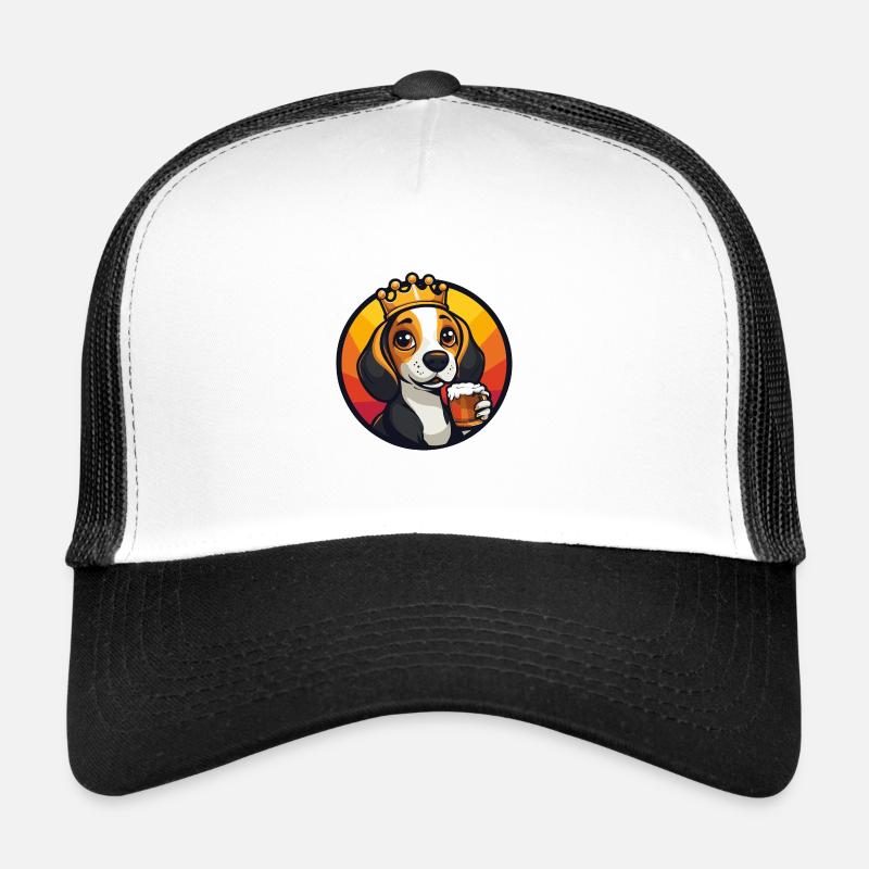 Beagle Dog Beer Comic Trucker Cap