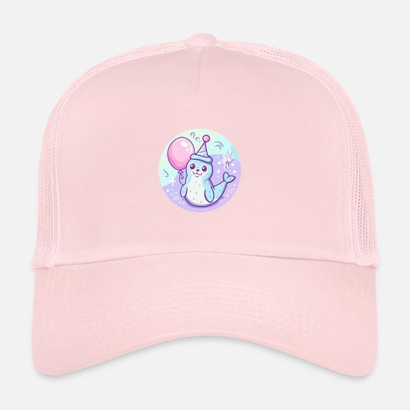 Robbe Tier Geburtstag Comic Trucker Cap