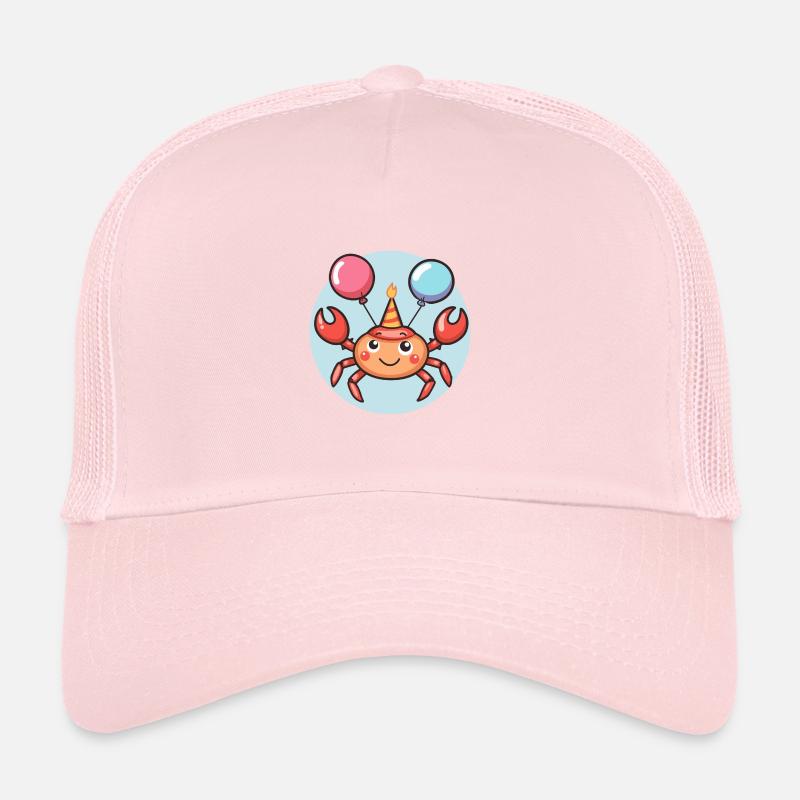 Krebs Krabbe Geburtstag Comic Trucker Cap