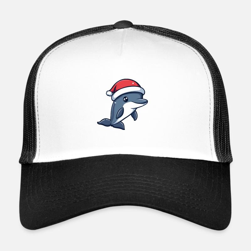Dauphin Noël mignon Casquette trucker 