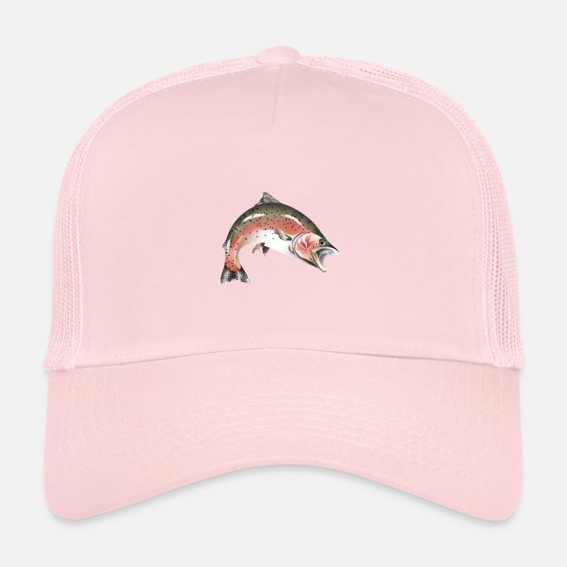 Salmon Trout Fish Trucker Cap