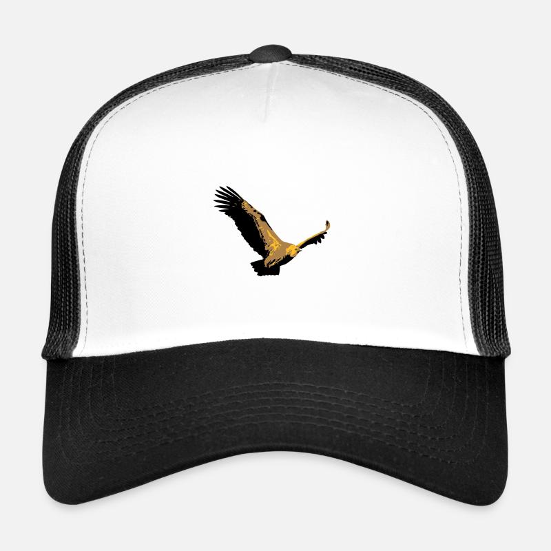 Vautour - Casquette trucker  - blanc/noir