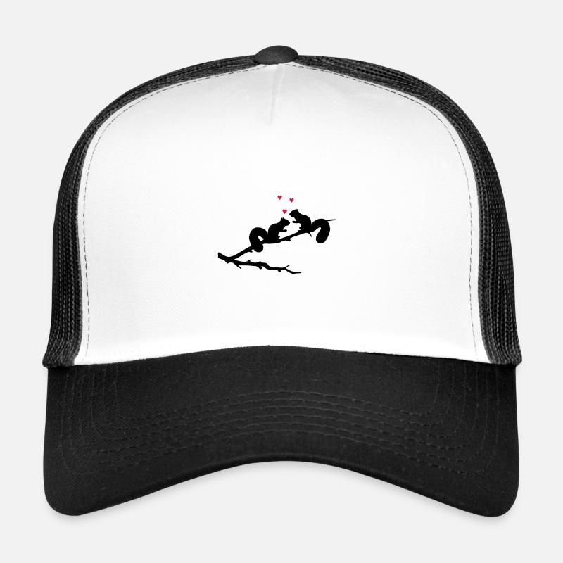 verliebte Eichhörnchen mit Herzchen Trucker Cap