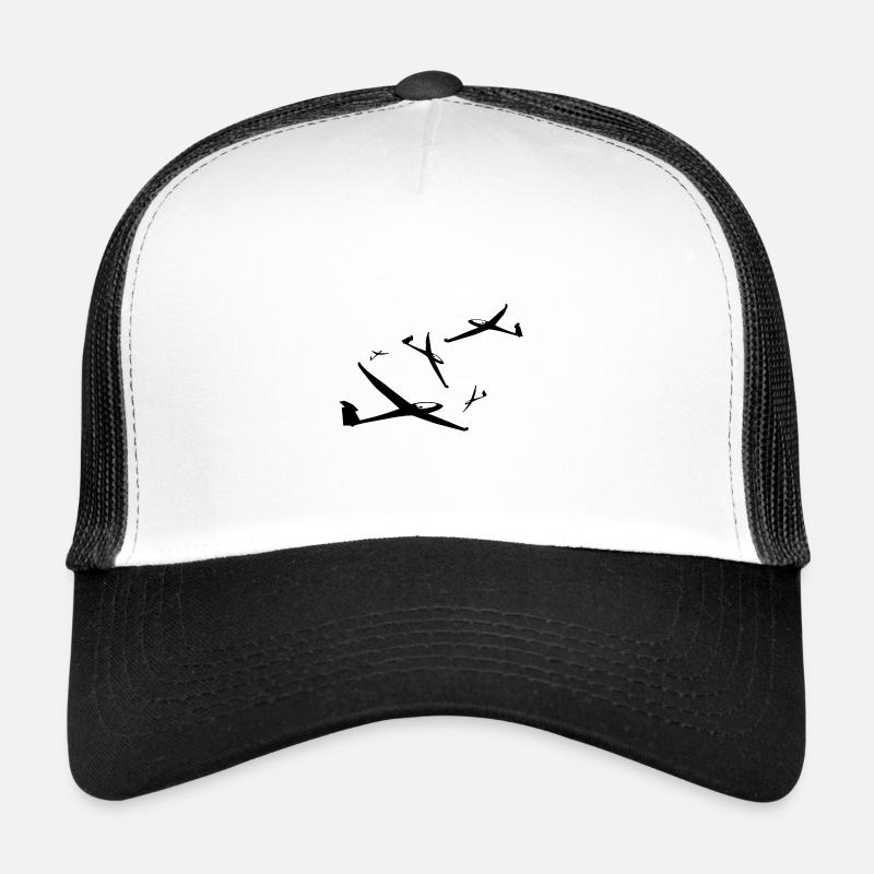 Pilotes de planeurs, planeurs, planeurs - Casquette trucker - blanc/noir