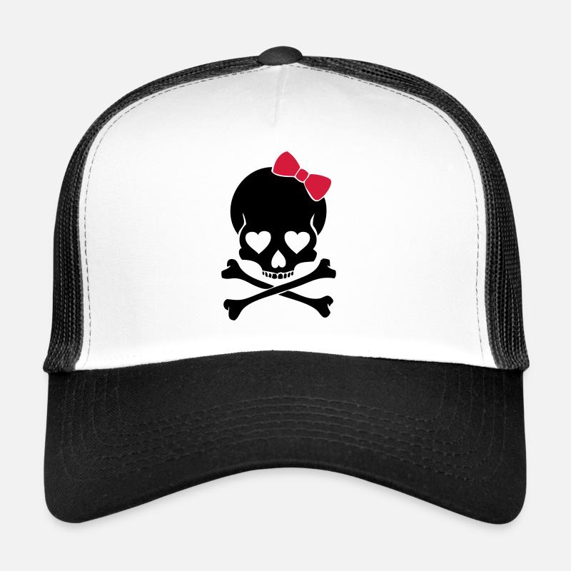 Crâne Casquette trucker 