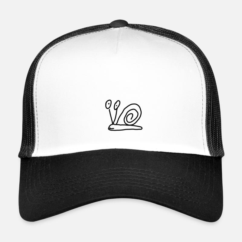 Escargot - Casquette trucker - blanc/noir