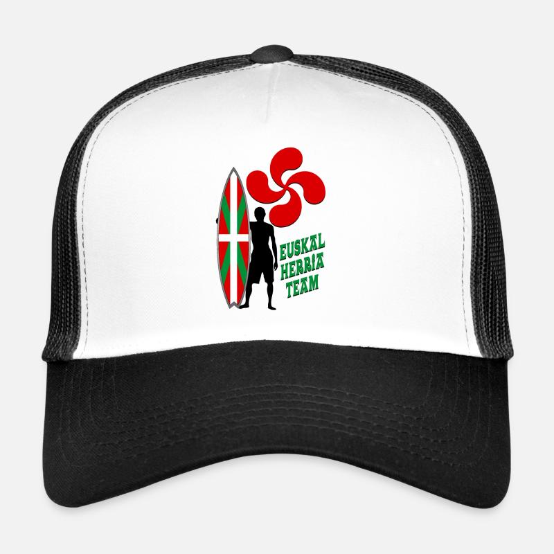 Basque Surfing - Casquette trucker  - blanc/noir