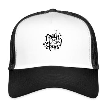 Reach for the stars - Trucker Cap - white/black - Front