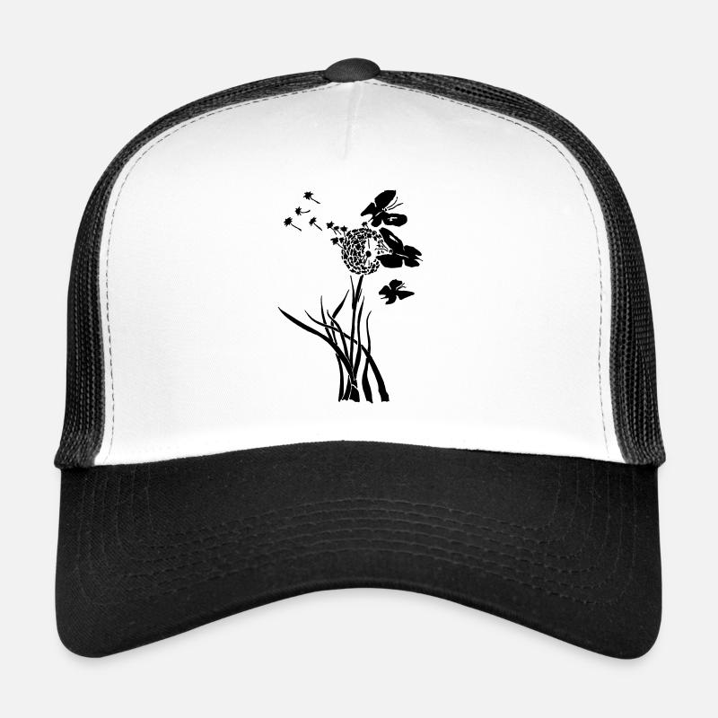 Pissenlit , été, printemps , papillon Casquette trucker 