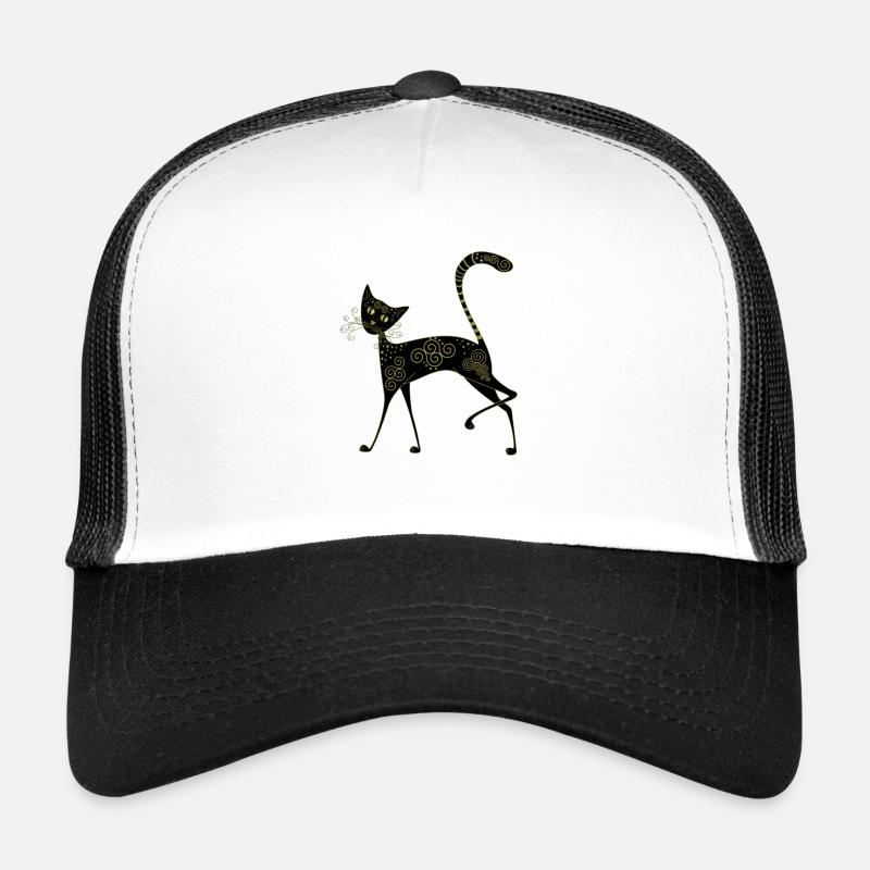 Cat Cat Kitten Cats Kitten Black Cat Trucker Cap