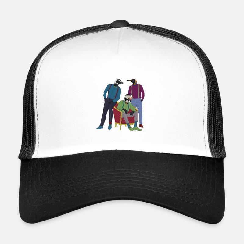 pingouins avec noeud papillon Casquette trucker 