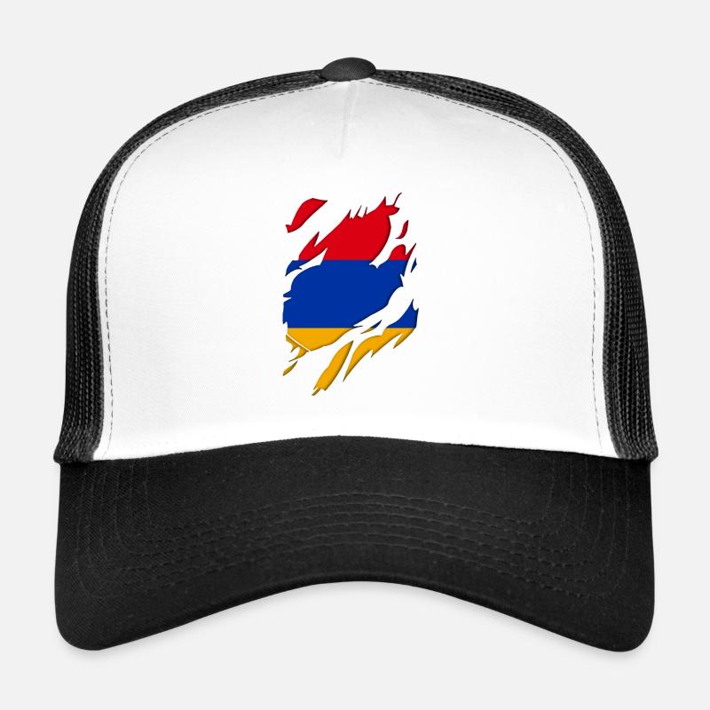 Armenia flag torn motif Trucker Cap