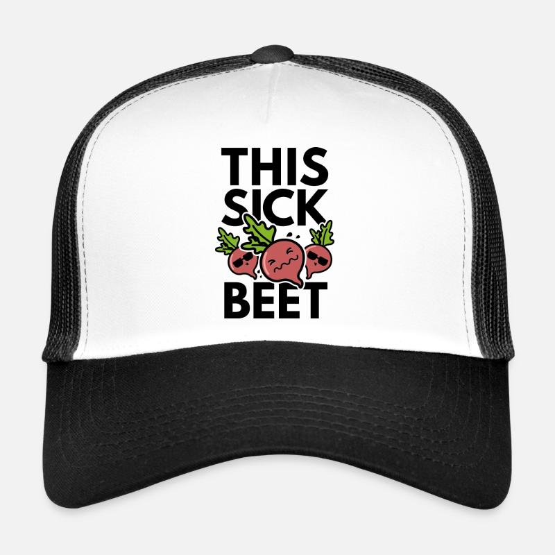Cette betterave malade - Casquette trucker  - blanc/noir
