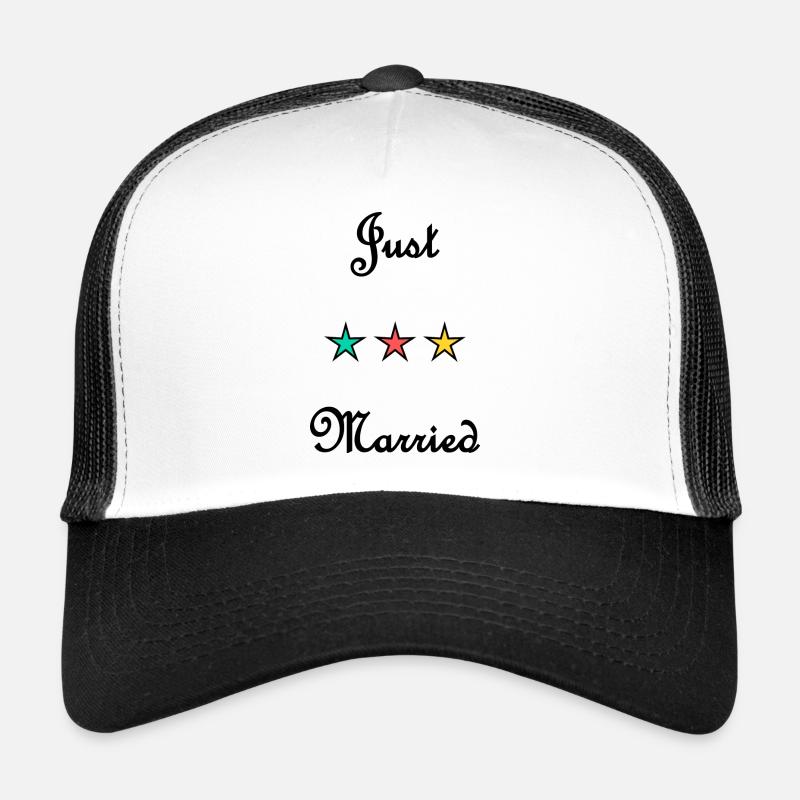 JUST MARRIED. VIVE LES MARIES. EVJF Casquette trucker 