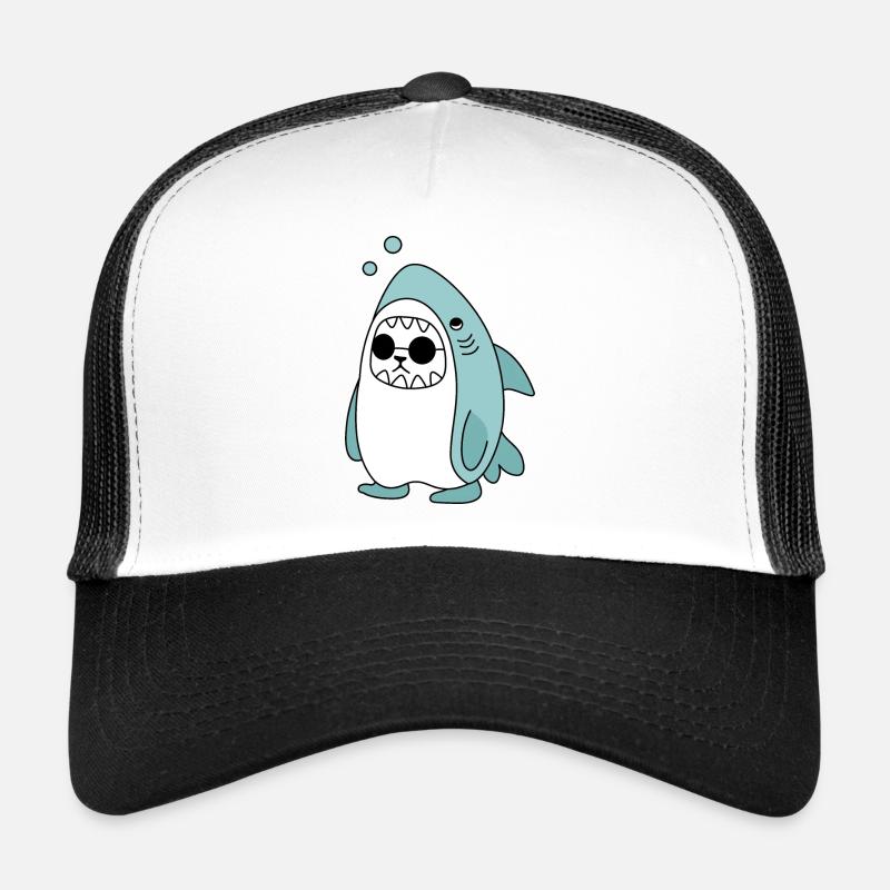 Cat in shark costume Trucker Cap