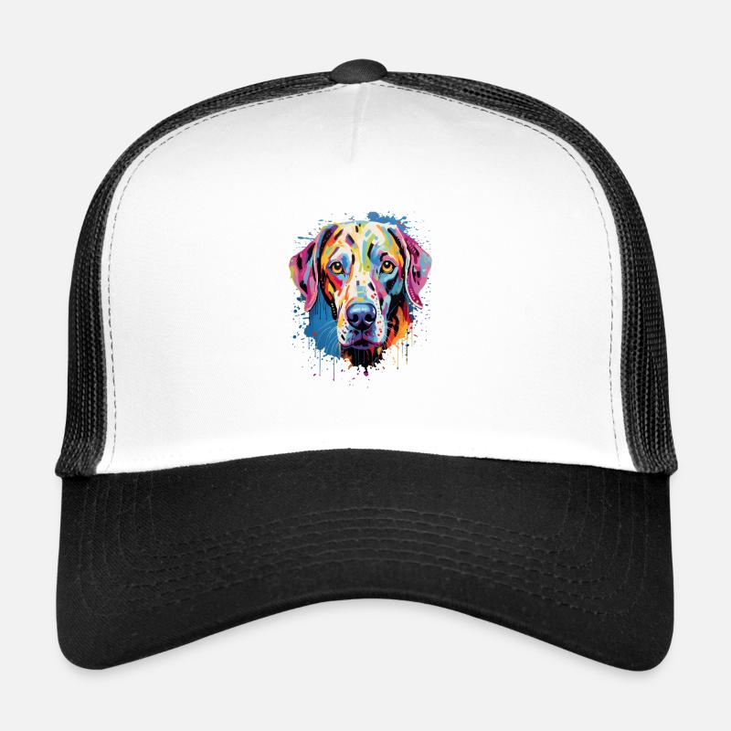 Dalmatiner Colorful - Trucker Cap - Weiß/Schwarz