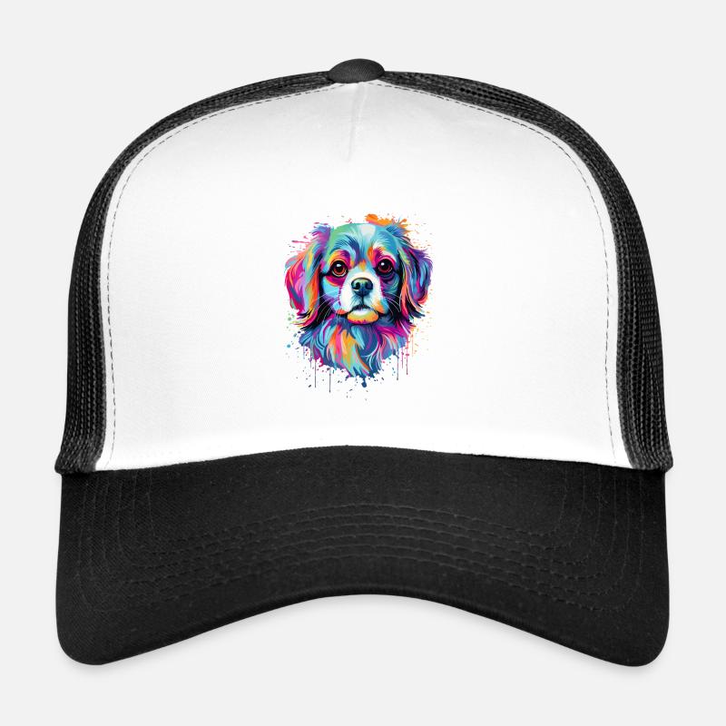 Pékinois coloré Casquette trucker 
