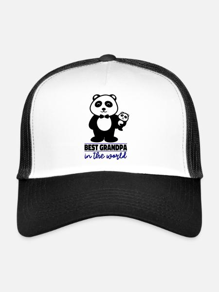 Bester Opa der Welt - Trucker Cap - Weiß/Schwarz - Vorne