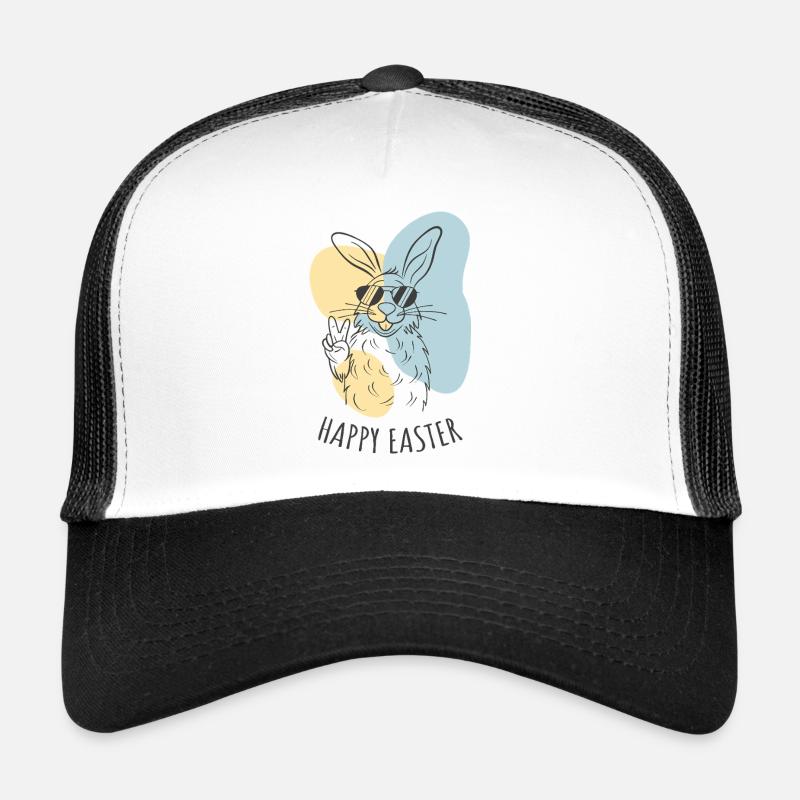 Joyeuses Pâques - Lapin de Pâques - Oeuf de Pâques - Cadeau Casquette trucker 