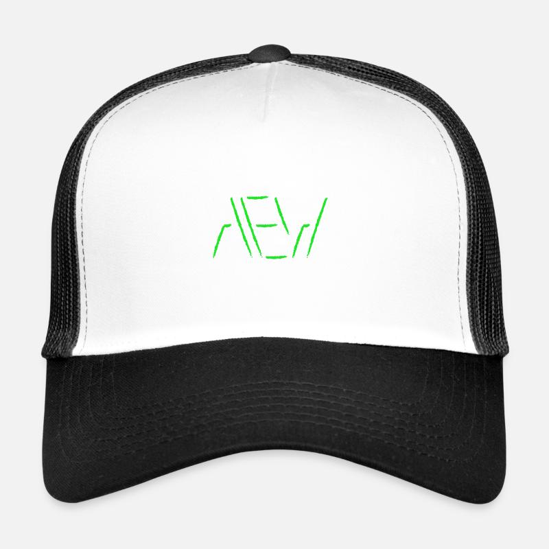 AEW Space Lines - Trucker Cap - Weiß/Schwarz