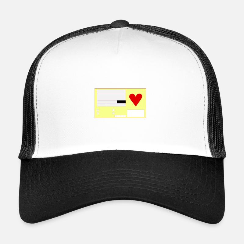 Gelber Schein - Trucker Cap - Weiß/Schwarz