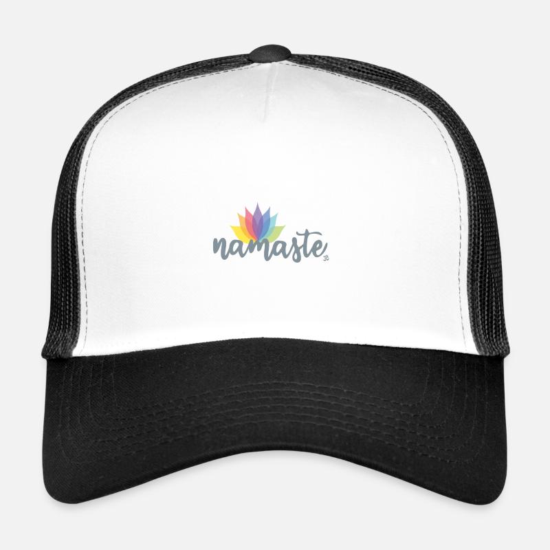 NAMASTE - Trucker Cap - Weiß/Schwarz