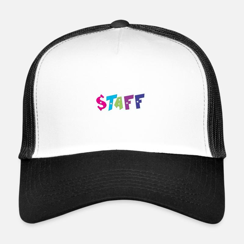 staff - Casquette trucker  - blanc/noir