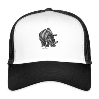 Rhinos are just like unicorns ... just thicker - Trucker Cap - white/black - Front