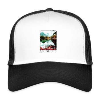 The Schiederweiher in Upper Austria,Austria - Trucker Cap - white/black - Front