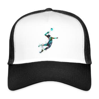 volleyball, volleyball, beachball,graffiti - Trucker Cap - white/black - Front