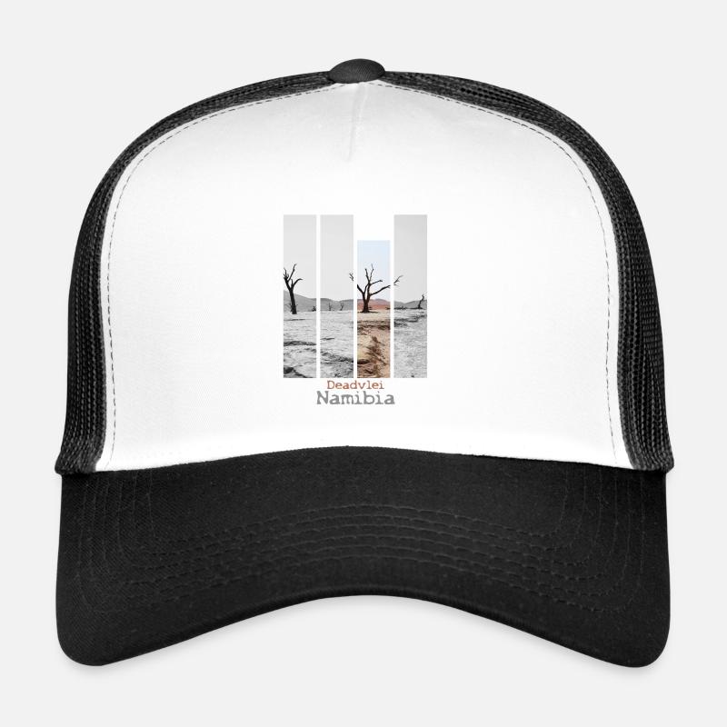 Deadvlei Namibia - Trucker Cap - Weiß/Schwarz