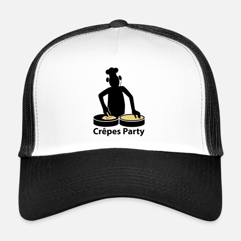 crepes party - Trucker Cap - white/black
