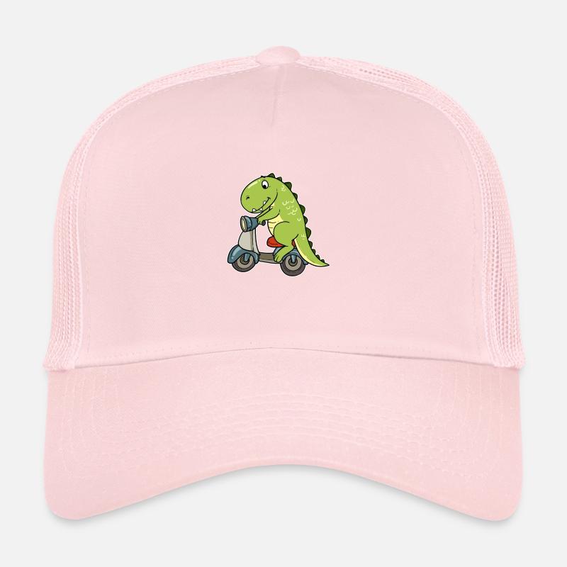 Dino Dinosaur Scoot Cyclomoteur T-Rex Cyclomoteur Scooter Casquette trucker 