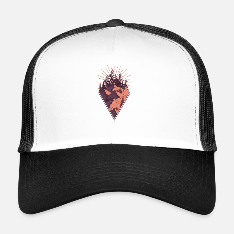 landscapes - Trucker Cap - white/black