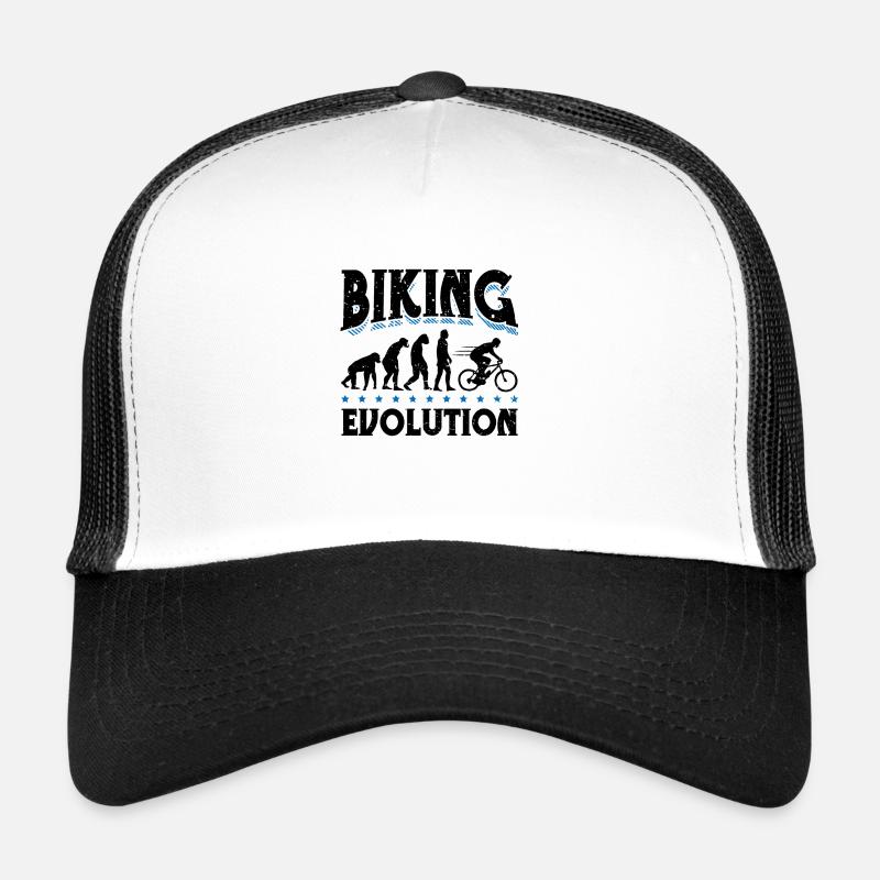 Evolution Biking Cycliste Cyclisme Cyclisme Vélo Casquette trucker 